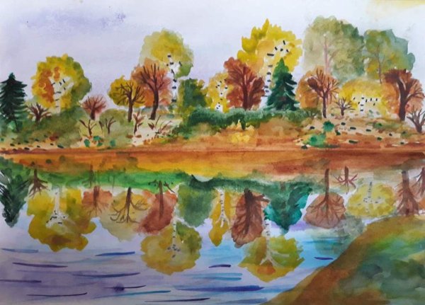 Рисование по сырому для детей