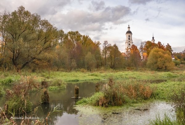 Пейзаж с Церковью Владимирская область