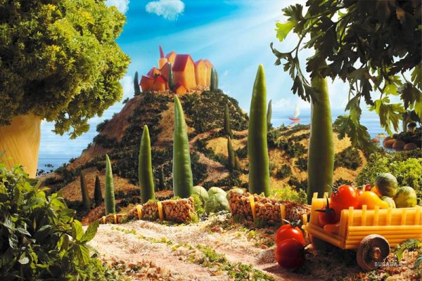 Пейзажи из продуктов питания Карла Уорнера