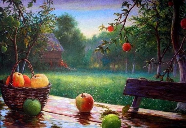 Евгений Муковнин художник яблоки