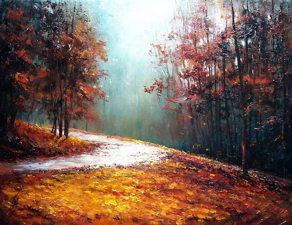 Осенний лес художники