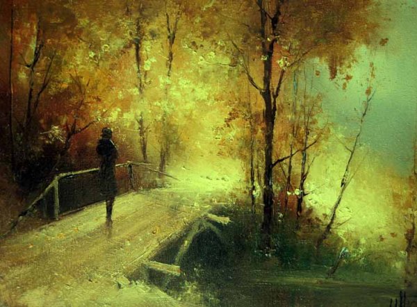 Игорь Медведев картины осень