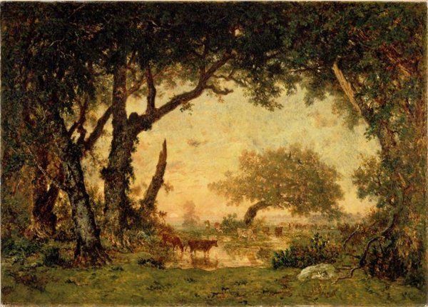 Теодор Руссо опушка леса в Фонтенбло