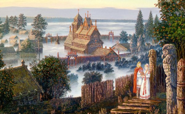 Художник Угланов храм Богини Лады