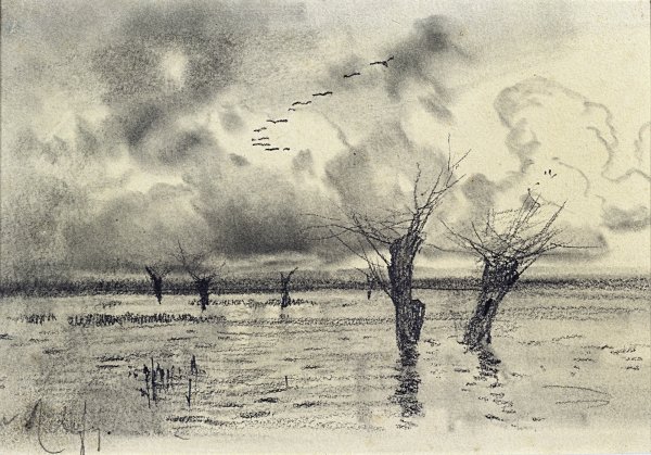 Пейзаж с людьми