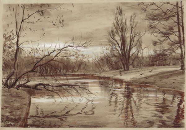 Природа карандашом