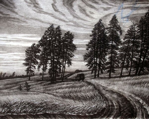 Пейзаж в графике