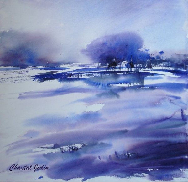 Техника гризайль акварелью пейзаж