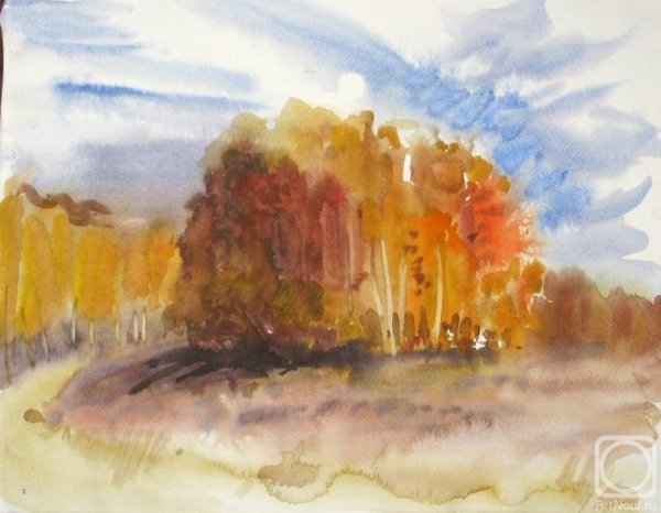 Рисуем осень акварелью