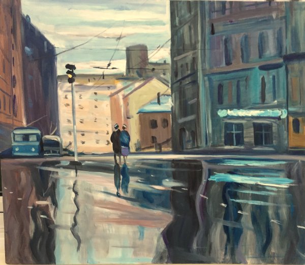 Юрий Пименов городской пейзаж