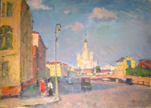 Москва 60-е картины пейзаж Москва