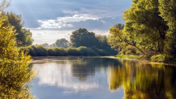 Река Ишим в Казахстане