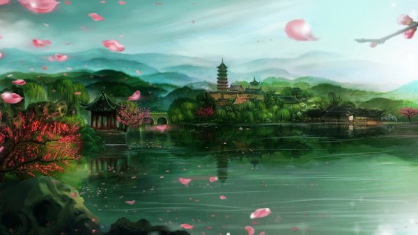 Сказочный китайский пейзаж