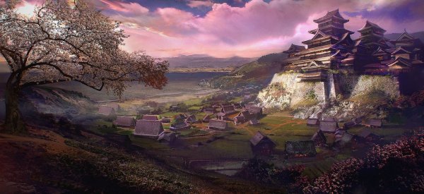 Япония деревня самураев