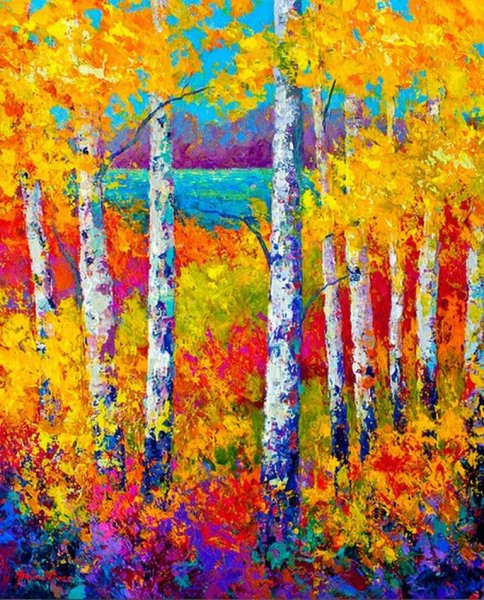 Декоративный пейзаж осень