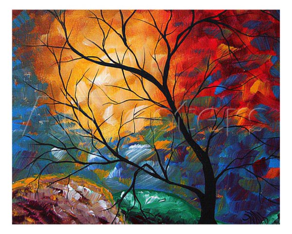 Дерево Абстрактная живопись