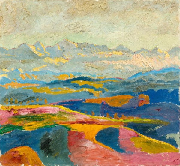 Горный пейзаж Кандинский