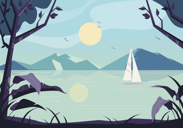 Фон горы вектор