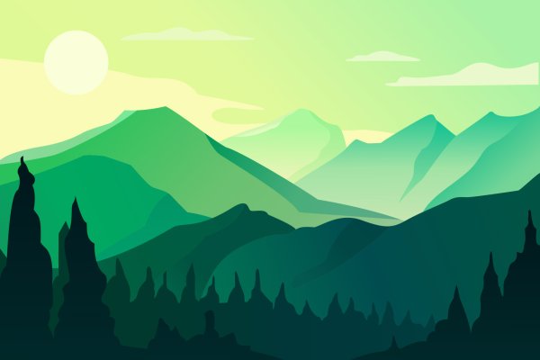 Векторная Графика пейзаж