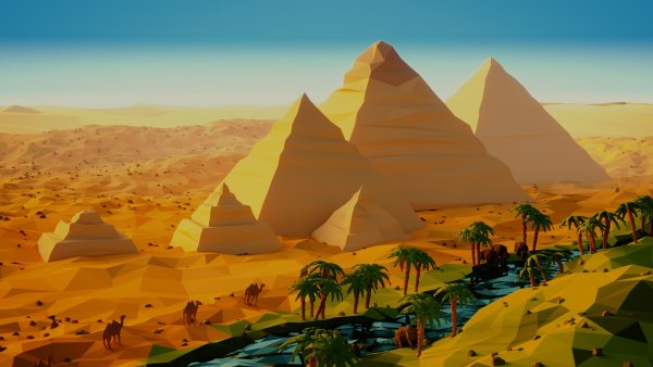 Айвазовский Караван в оазисе Египет