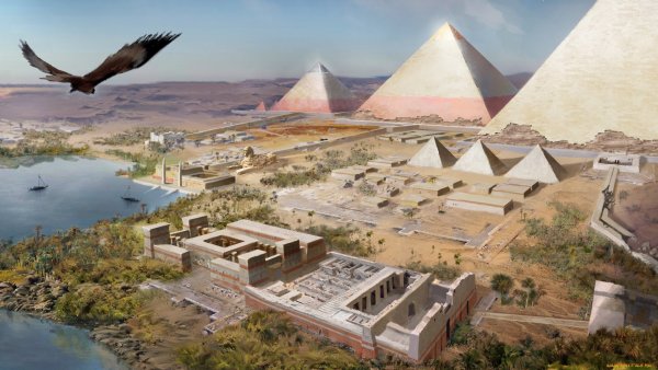 Великая пирамида в Гизе Египет гравюра