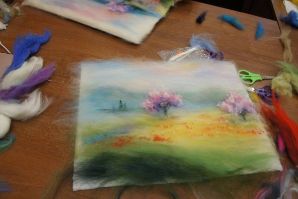 Техника шерстяной акварели мастер класс