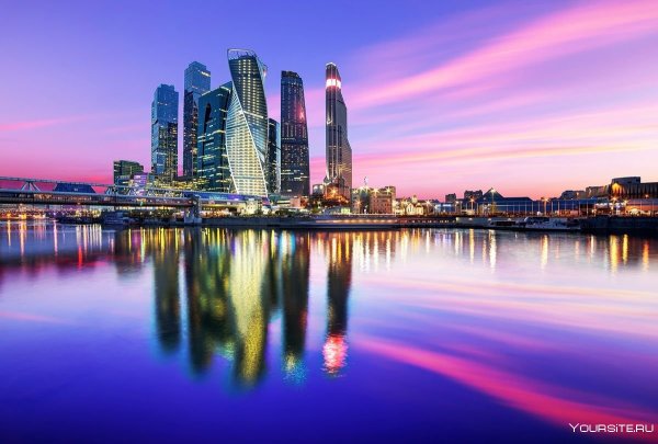 Москоу Сити закат