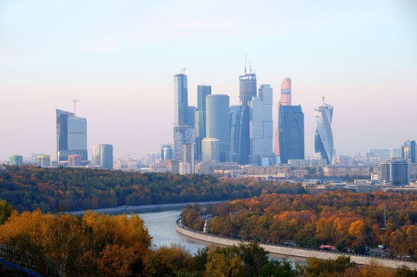 Москва Сити Воробьевы горы