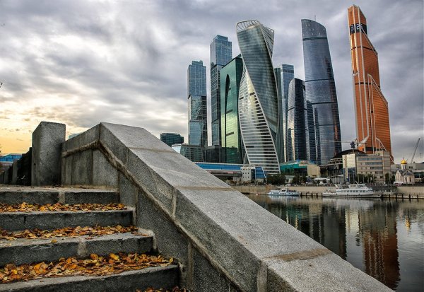 Москва Сити ночью 2022