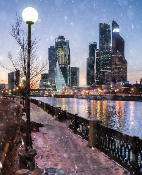 Москоу Сити зима