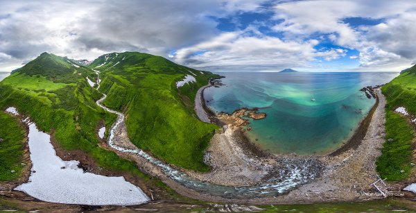 Остров Парамушир водопад