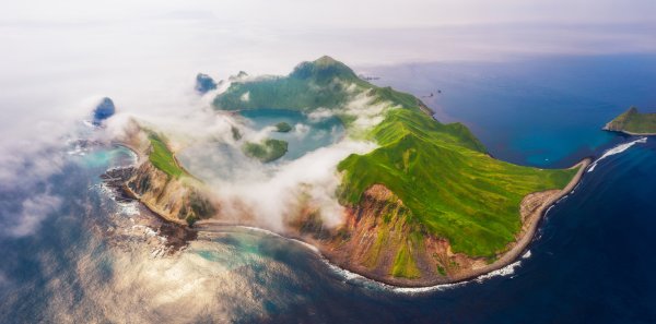 Остров Янкича Северные Курилы