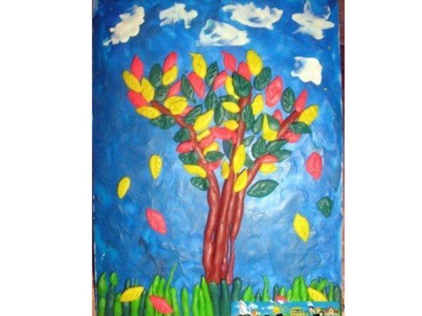 Пластилинография осень