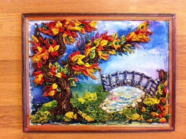 Пейзаж из соленого теста