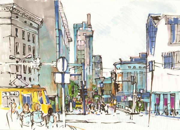 Питер Шиллер акварель