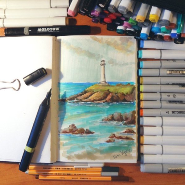 Пейзажи для скетчинга