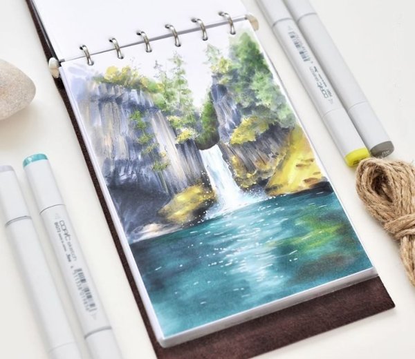 Рисунки красками для начинающих