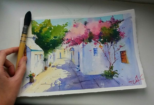 Рисунки красками