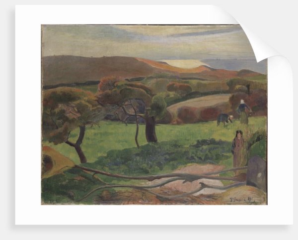 Таитянский пейзаж Гогена