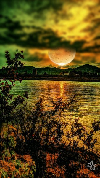 Красивые вечерние пейзажи с пожеланиями