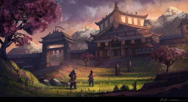 Япония деревня самураев