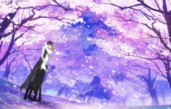 Весна аниме пейзаж