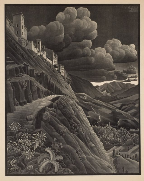 Castrovalva Litho Эшер