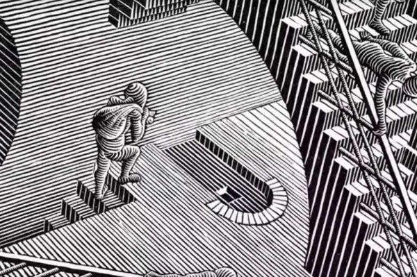 Эшер гравюра лестницы