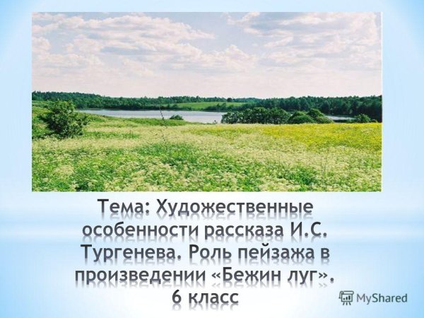 Описание пейзажа Бежин луг