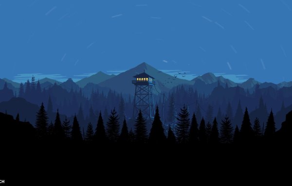 Firewatch Dark горы