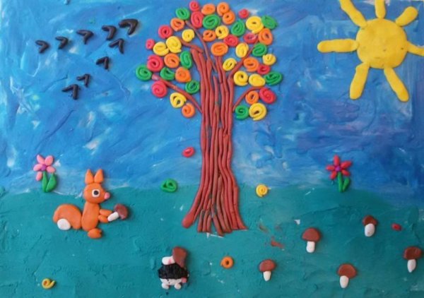 Пластилиновые аппликации для детей