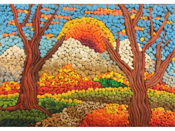 Осень из пластилина