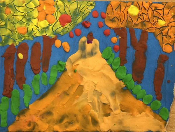 Пейзаж пластилином