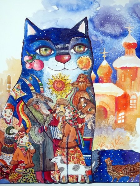 Заика Оксана Масленица картина